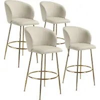 TecTake Barstuhl Luana 51 x 60 x 106 cm, Belastbarkeit 120 kg