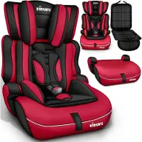 Kiduku Autokindersitz Kinderautositz Autositz Kindersitz 9-36kg Gruppe 1+2+3 Schwarz/Rot
