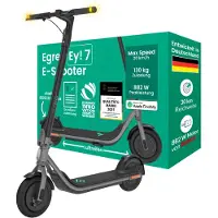 EGRET E-Scooter mit Straßenzulassung (ABE), 18,5 kg leicht, 10" Luftreifen, 882 W Bosch Motor, 30 km Reichweite, 130 kg Traglast, Blinker, App – Ey! 7