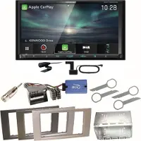 Kenwood DNX-7190DABS Android Auto CD Einbauset für Ford Kuga Fusion Galaxy S-Max