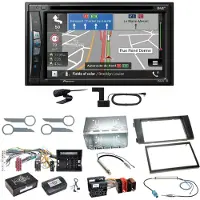 Pioneer AVIC-Z730DAB Navigation Bluetooth CD Einbauset für Audi A6 4B Facelift