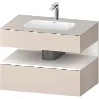 Duravit Einbauwaschtisch-Möbel-Set Qatego 80x55x60cm, w m/ta m, Kon-WTU, Nischenb