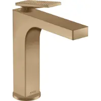 Hansgrohe Einhebel-Waschtischmischer AXOR CITTERIO 160 m ZAG HGri Rautenschliff brushed bronze Hebelgriff, Rautenschliff brushed bronze