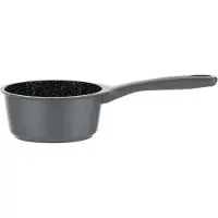 Schaefer Stieltopf Ø16cm Stielkasserolle 1,3L Induktion Antihaft Stieltopf Kochtopf silber