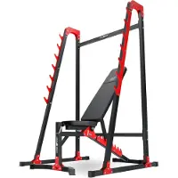 Marbo-sport Marbo Sport Set MH24 | verstellbare Hantelbank MH-L115 + Langhantelständer MH-S204