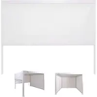 Mendler Seitenwand für Pergola MCW-P65, Pavillon Rollo Ersatzseitenwand, Sichtschutz Stoff/Textil sturmfest 3x3m weiß