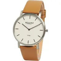 Regent Titan Herren Uhr Edelstahl Lederband 1094068