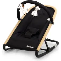 Zesso Baninni Babywippe LuluX Schwarz - Holz