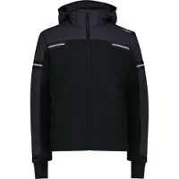 CMP Herren 4 Wege Stretch Skijacke mit abnehmbarer Kapuze schwarz 54