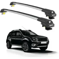 TURTLE DACHTRÄGER AIR-1 DACIA DUSTER HS 2014 - 2017 (Raised Rails) , Silber