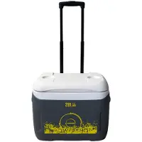 Powershot Kühlbox - 28L - Mit Rollen & Teleskopstange - Ohne Strom - Ideal, um den ganzen Sommer frisch zu picknicken