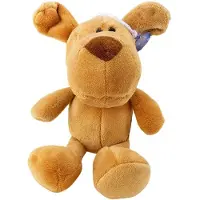 Lean Toys Lean Plüsch Maskottchen Huggable Dog Mit Saugnapf Braun 23 X 12 Cm