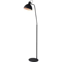 Licht-Erlebnisse Stehlampe Metall E27 160 cm hoch Schwarz Vintage