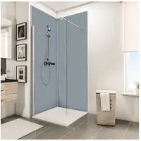 Schulte Duschrückwand Eck-Set DecoDesign ExpressPlus Unifarbe hellgrau 1x 210 x 120 1x 210 x 90 cm EP1902321 679