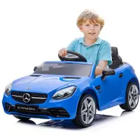Sun baby Kinder Elektroauto Mercedes Benz SLC300 Kinderfahrzeug Kinderauto 2x30W blau