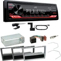 JVC KD-X272DBT DAB+ Bluetooth Einbauset für Opel Omega B Meriva A Agila Vivaro