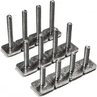 Menabo | Befestigungssystem für Dachboxen - Schraubenset T-system - M6x25 - M6x35 - M6x45 - 12 Stück - aus Stahl