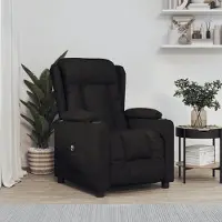 PUEAZU Relaxsessel Elektrisch Schwarz Stoff - Fernseh- & Relaxsessel &44838