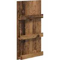 vidaXL Magazinregal mit Regal Altholz 51 x 11 x 102 cm Holzwerkstoff