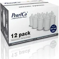 Pearlco 280125 Classic Wasserfilter Kartuschen – 12er Pack – kompatibel mit Brita Classic