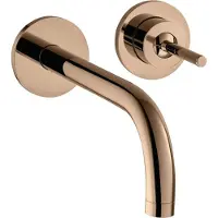 Hansgrohe Fertigmontageset Axor Uno UP-Waschtisch-Einhebelmischer, Pin-Griff, Ros, A 225mm, po r