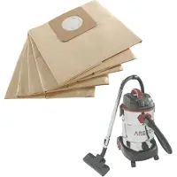 Arebos 5x Staubsaugerbeutel für 1600 W Industriestaubsauger 2-lagig 40x80 cm