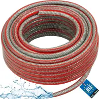 KOTARBAU Gartenschlauch 1/2" 50m 6-lagig Grau Professionell zum Gießen von Pflanzen