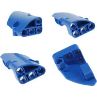 LEGO 4x Technic Panele Verkleidung 1/2 blau klein kurz Seite A/B 87080 87086