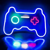 Rosikey Gamepad Neonlicht Dekoleuchten Neon Schild Gaming Neon Sign, LED Leuchtreklame Wanddekoration für Gaming Zimmer Schlafzimmer Wand Bar Party Geschenke Deko