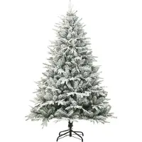 Syfax Künstlicher Weihnachtsbaum Beschneit Grün 180 cm PVC PE