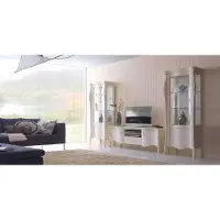 Xl Moebel Gmbh Wohnwand Weiß Set Vitrine Wohnzimmer TV Ständer Holz Luxus Möbel