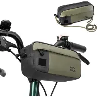 RockBros Fahrradtasche Ultraleicht Lenkertasche mit Schultergurt 2-in-1 Umhängetasche für Fahrrad 1,5L