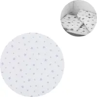 Chipolino 4-teiliges Bettwäsche Set, Kissen, Kissenbezug, Steppdecke, Bettlaken hellgrau