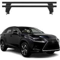Menabo Dachträger Grundtäger für Lexus NX AZ10 2014-2021 ABE Alu Schwarz 2x
