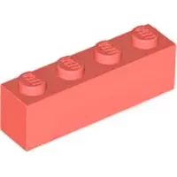 LEGO 100 Stück 3010 Stein Brick 1x4 Part Basic Steine 100 Coral