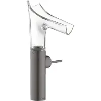 Hansgrohe Waschtisch-Einhebelmischer Axor Starck V 220 m Glas, unver Abl.garn, brush. bla vc