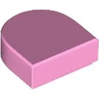 LEGO : 50 Fliesen, Größe 1x1 Noppen, abgerundet, blasses Pink