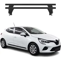 Menabo Dachträger Grundtäger für Renault Clio mk5 2019-2025 50kg Alu Schwarz 2x