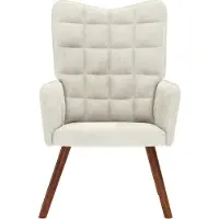 vidaXL Möbel Fernseh- & Relaxsessel - Creme - CLORIS Relaxsessel Creme Samt,7.9 Kg - 285726