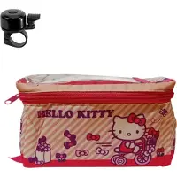 Bike Fashion Hello Kitty Lenkertasche für Kinderfahrräder - Pink/Rosa inkl. maxxi4you Fahrradklingel