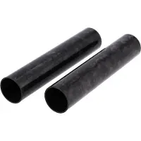 AKF Fahrzeugteile GmbH Set: 2x Cover für Telegabelholme, 165mm, Forged-Carbon - Schwarz