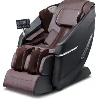 Vevor Massagesessel mit flexibler SL-Schiene, 3D-Ganzkörper-Shiatsu-Massagegerät, Schwerelosigkeit, 10 bis 18 Automatikmodi, Heizung, Bluetooth-Lautsprecher, Luftkissen und Touchscreen 150 kg