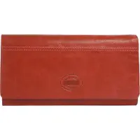 Bruno Banani Geldbörse , Damen, rot (coral), Leder, leicht glänzend, unifarben, Kleinlederwaren Geldbörse, echt Leder