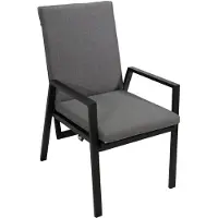 Degamo Gartensessel BILBAO Hochlehner, Alu anthrazit, stufenlos verstellbar