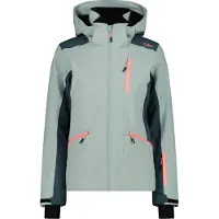 CMP Damen Skijacke mit Feel Warm Flat und abnehmbarer Kapuze grün 36