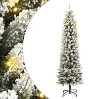 Prolenta Maison Exclusive - Künstlicher Weihnachtsbaum mit Schnee 150 LEDs 120 cm