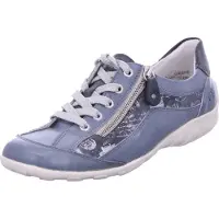 Remonte Damen Schnürschuhe 32356-37, 32356-38, 32356-39, 32356-40, 32356-41, 32356-42, 32356-43 REM-R3412 white/ozean/silber 39
