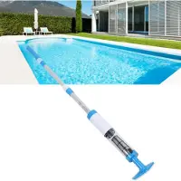 Lixada 3 in 1 Handstaubsauger für Pools Schnurloser, wiederaufladbarer, wasserdichter IPX7 Staubsauger mit 1,5 Stunden Laufzeit für Whirlpools mit 3 austauschbaren Köpfen für Sandrückstände