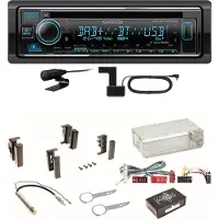 Kenwood KDC-BT740DAB Digitalradio USB CD Einbauset für Audi A4 B5 A6 4B C4 A8