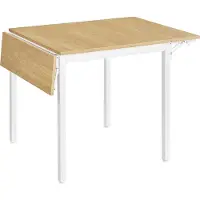 Vasagle Esstisch, klappbarer Küchentisch für 2-4 Personen, für kleine Räume, Weiß